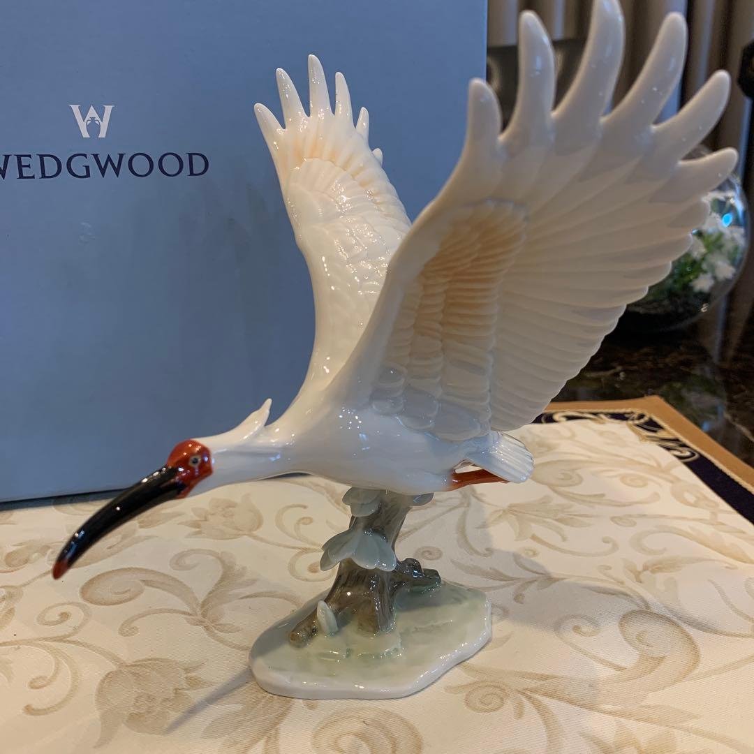 ウェッジウッド プレステージコレクション　トキ　フィギュリン　　陶板　プラーク
