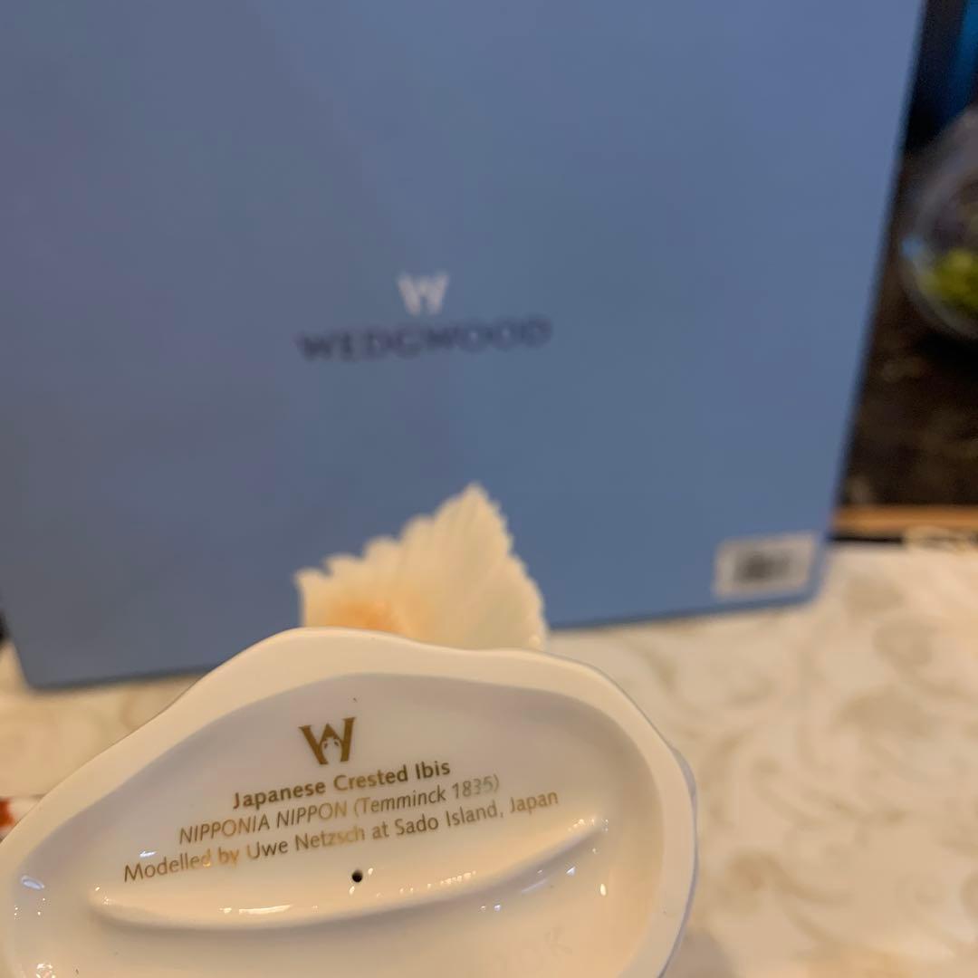 ウェッジウッド プレステージコレクション　トキ　フィギュリン　　陶板　プラーク