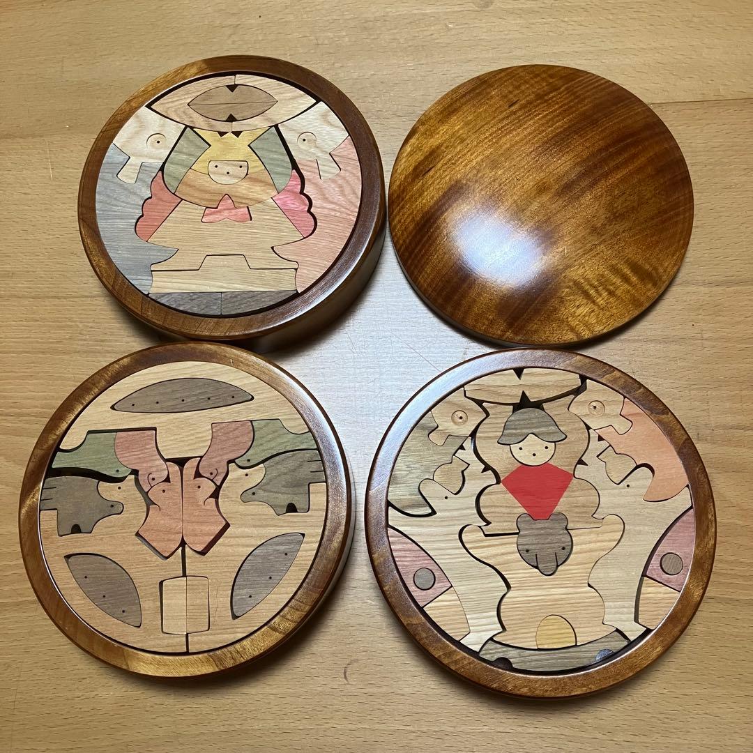 円武者三段飾り 小黒三郎・組み木の五月人形