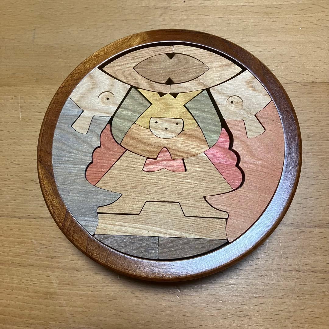 円武者三段飾り 小黒三郎・組み木の五月人形