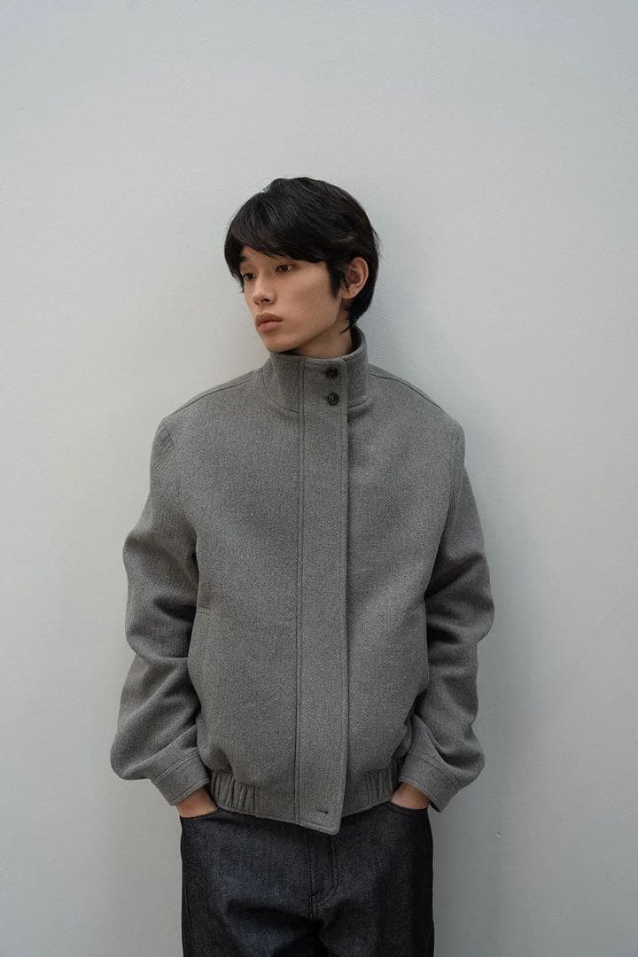 ジャケット・アウター ohotoro Mannish High Neck Blouson