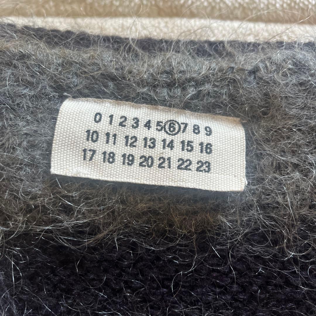 Maison Margiela mm6 モヘアボーダーマフラー　MARGIELA