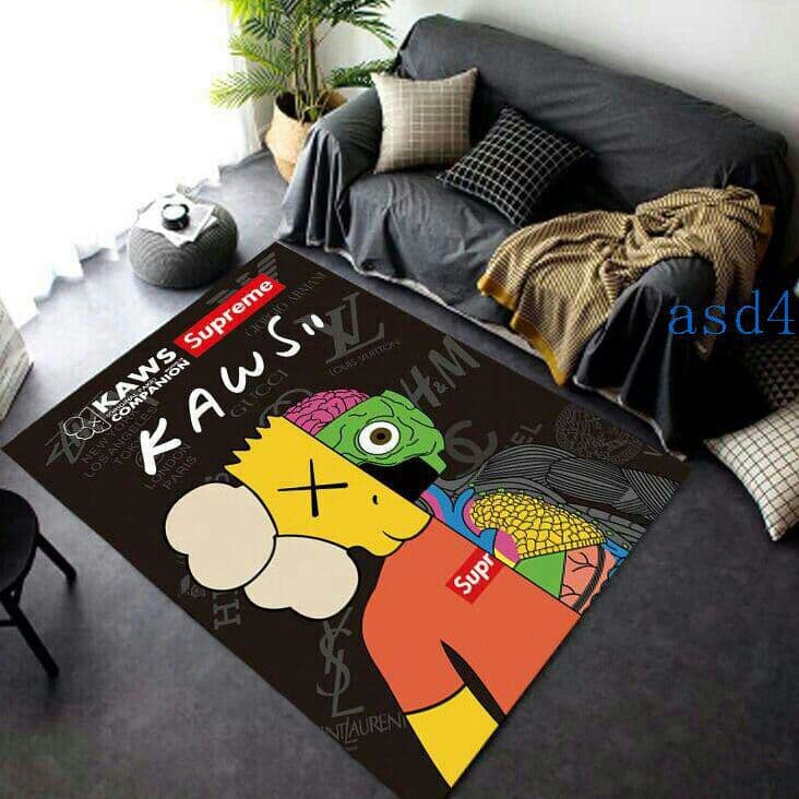 高品質  カーペット  洗えるラグ 滑り止め付 北欧 ラグマット0Z