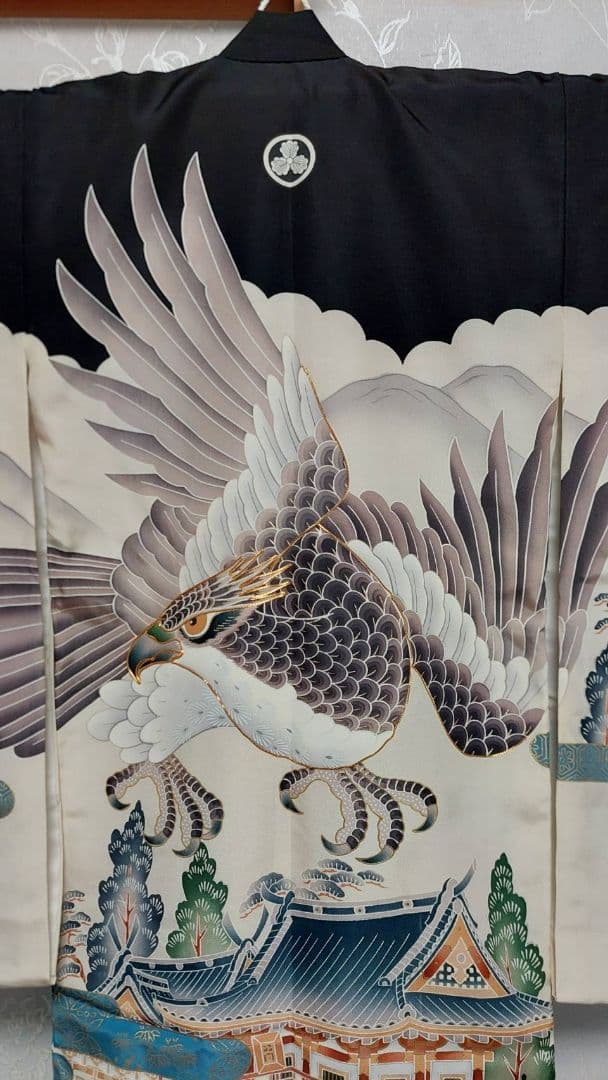 NA922アンティーク子供着物正絹着丈97センチ裄丈47センチ美品綺麗