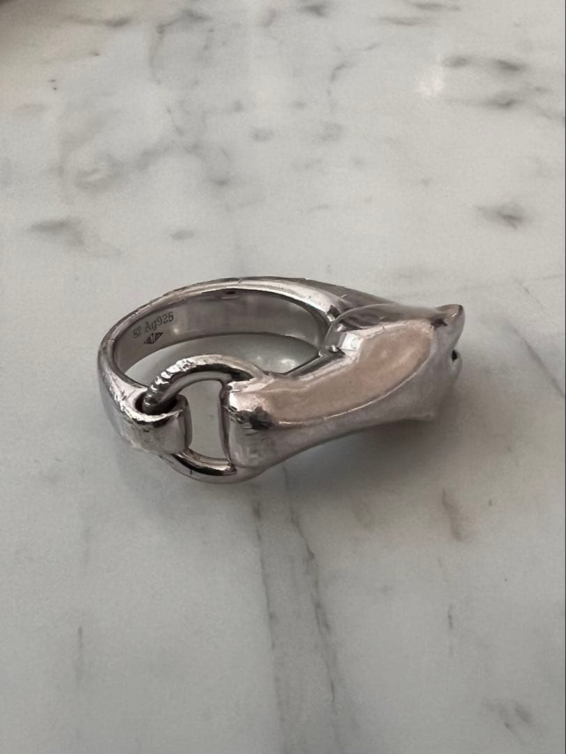 12/31午前販売終了！エルメス HERMES リング指輪　ギャロップ #52