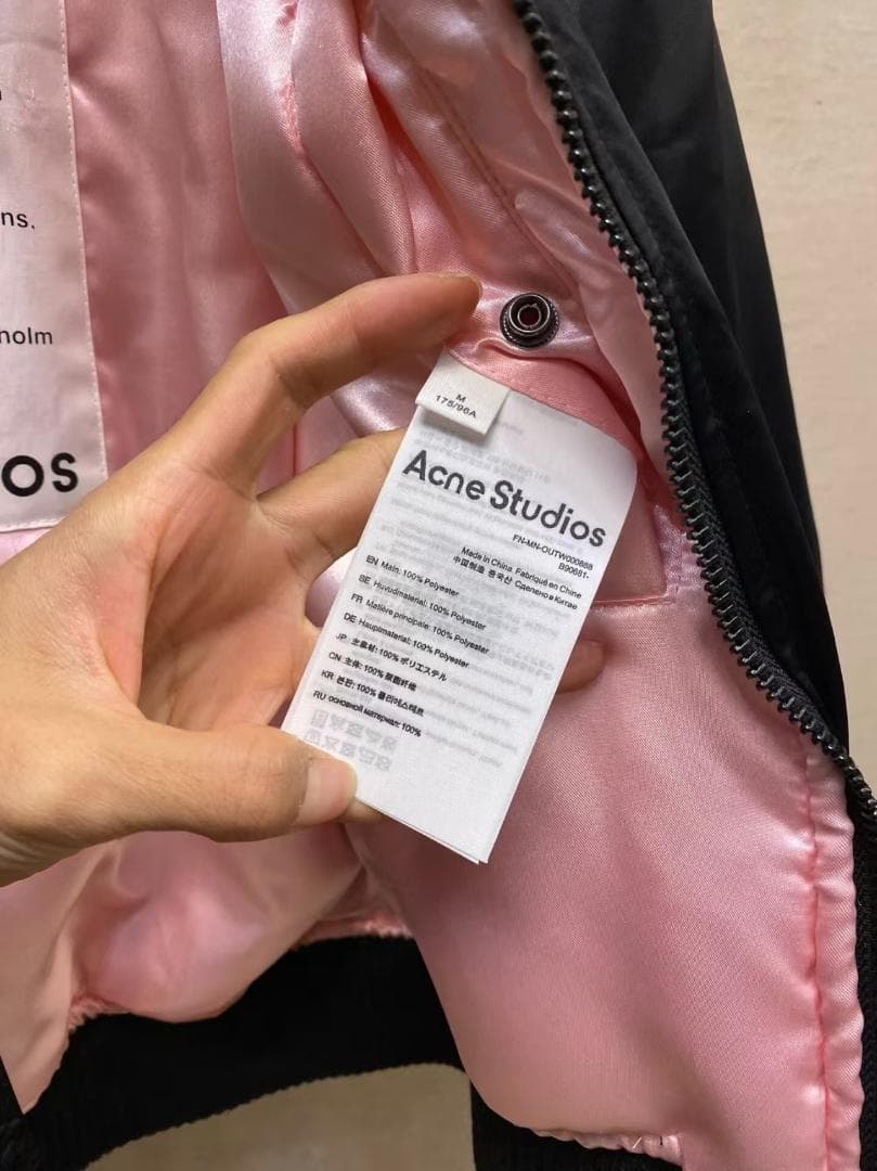 Acne Studios MA-1ジャケット ブラック Mサイズ