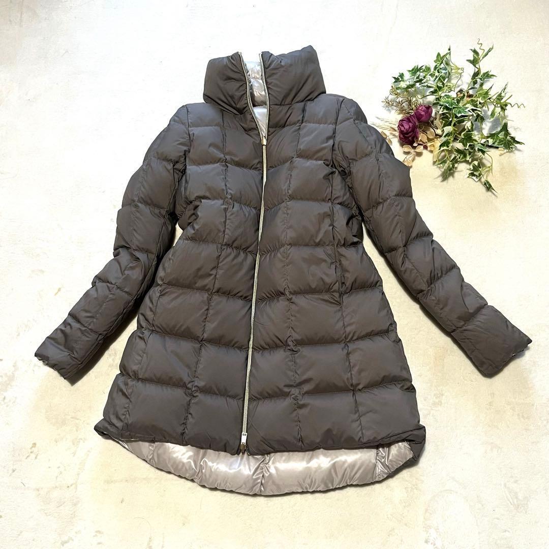 HERNO ヘルノ リバーシブル ダウンコート ライトダウン ロング M