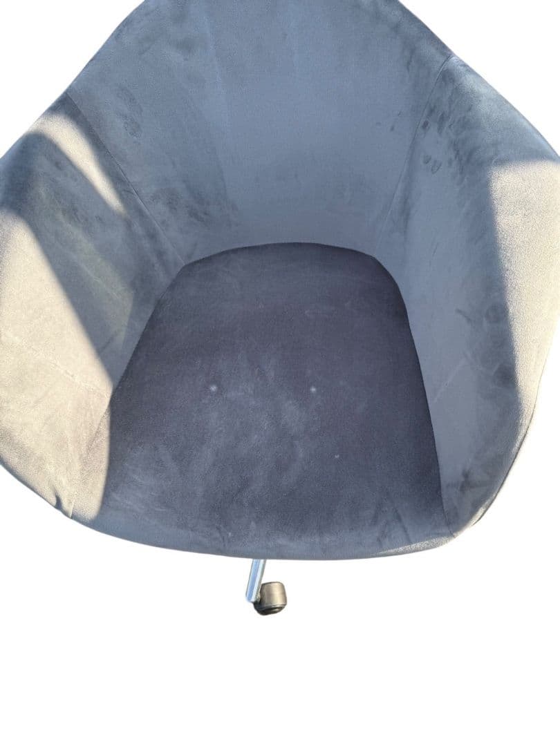 LOWYA オフィスチェア ベロア調 キャスター