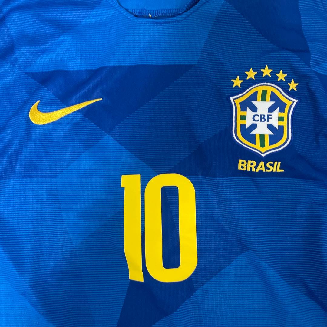 ネイマール　ブラジル代表2018ワールドカップアウェイユニフォーム　肩パッチ付き