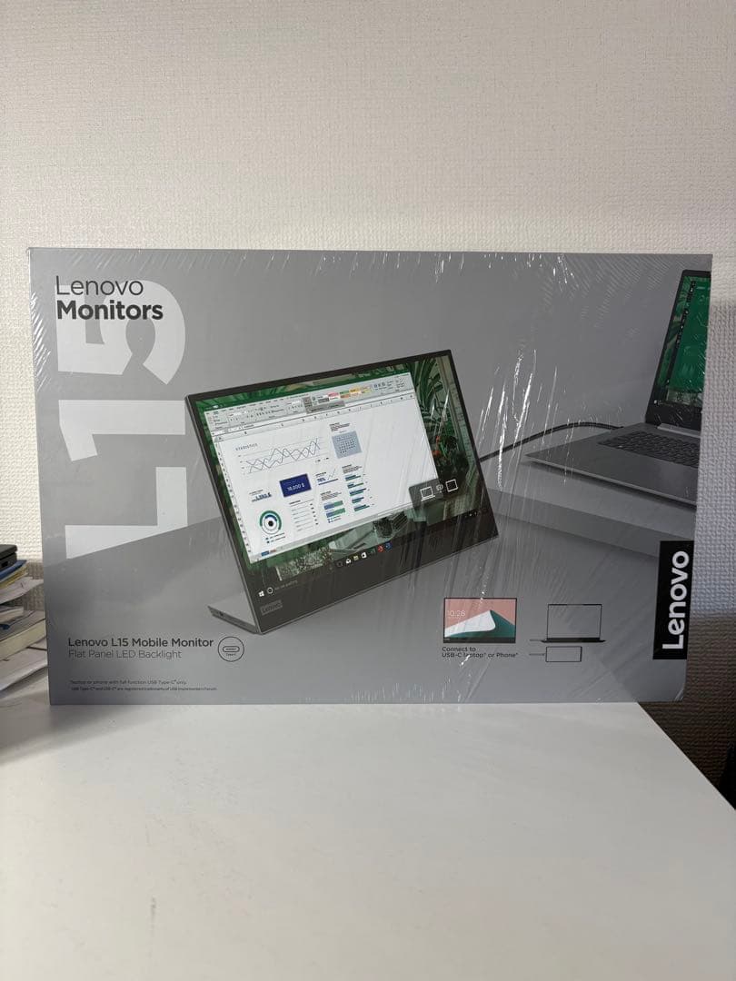 Lenovo L15 モバイル モニター ブラック