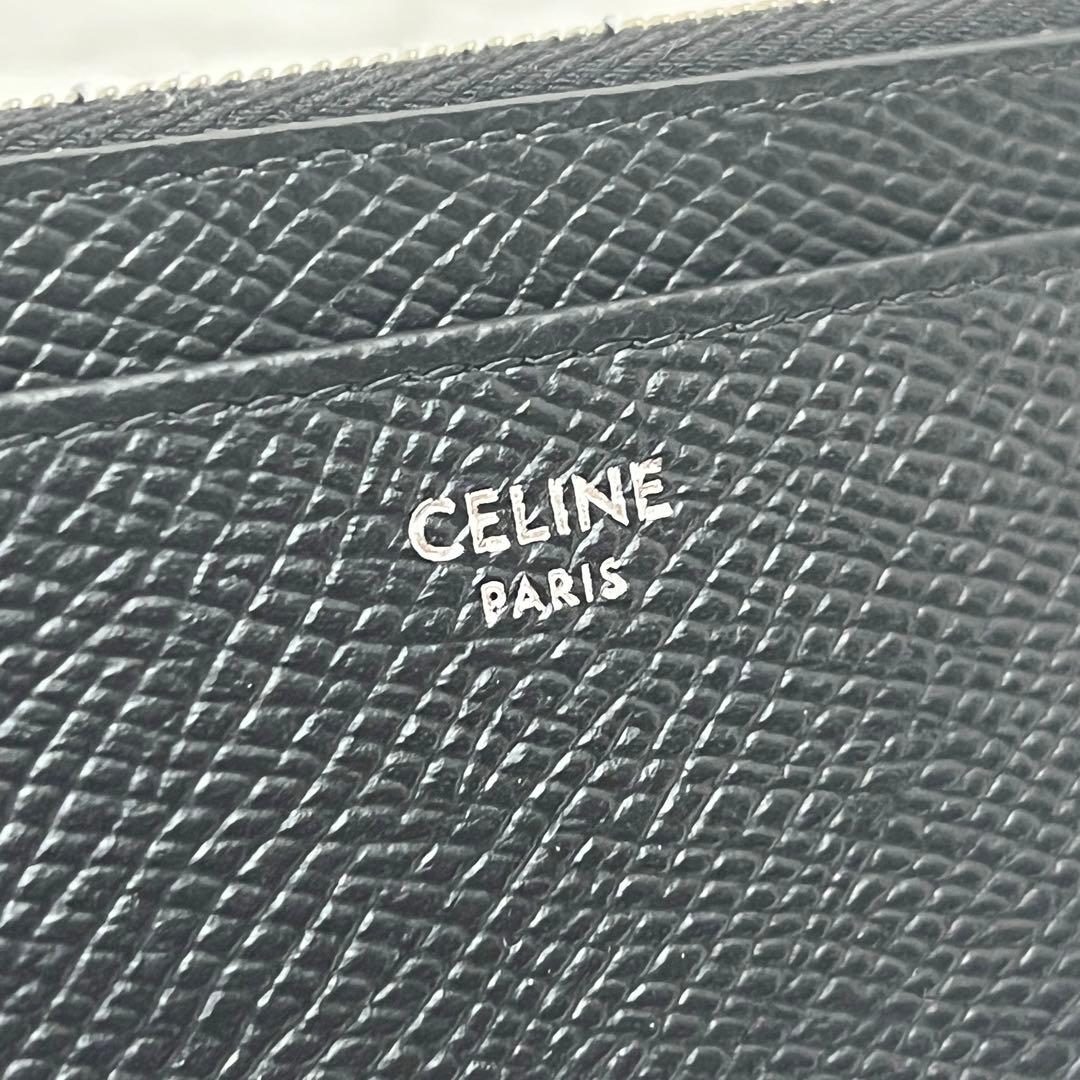 セリーヌ ジップ付きカードホルダー ケース 現行品 ブラック