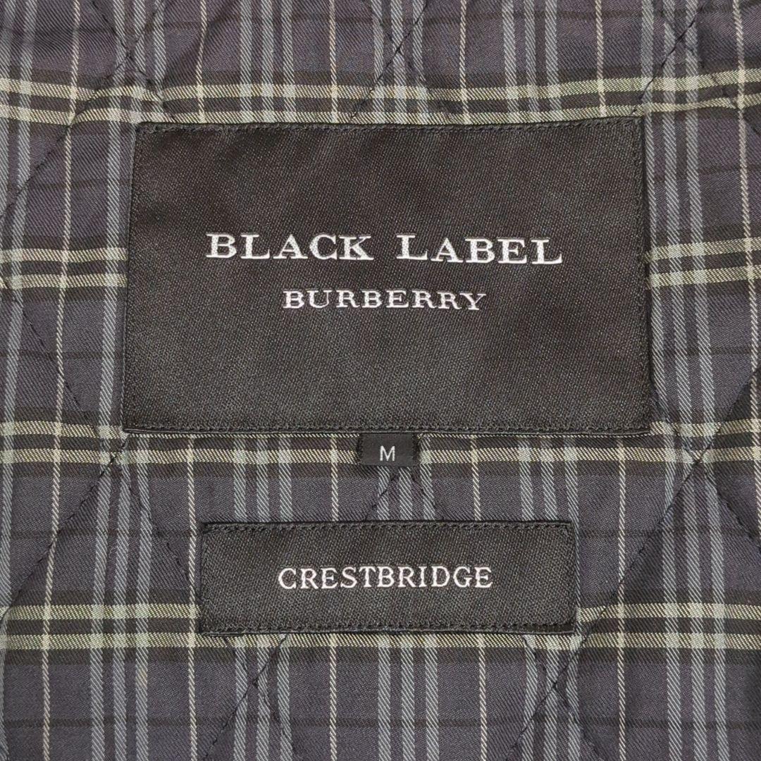 美品【M】バーバリーブラックレーベル　2way　トレンチコート　中綿ライナー　黒