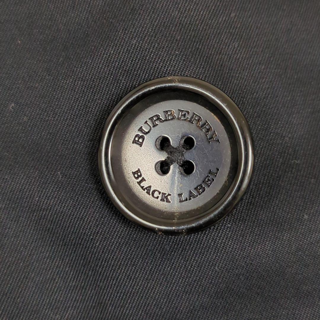 美品【M】バーバリーブラックレーベル　2way　トレンチコート　中綿ライナー　黒