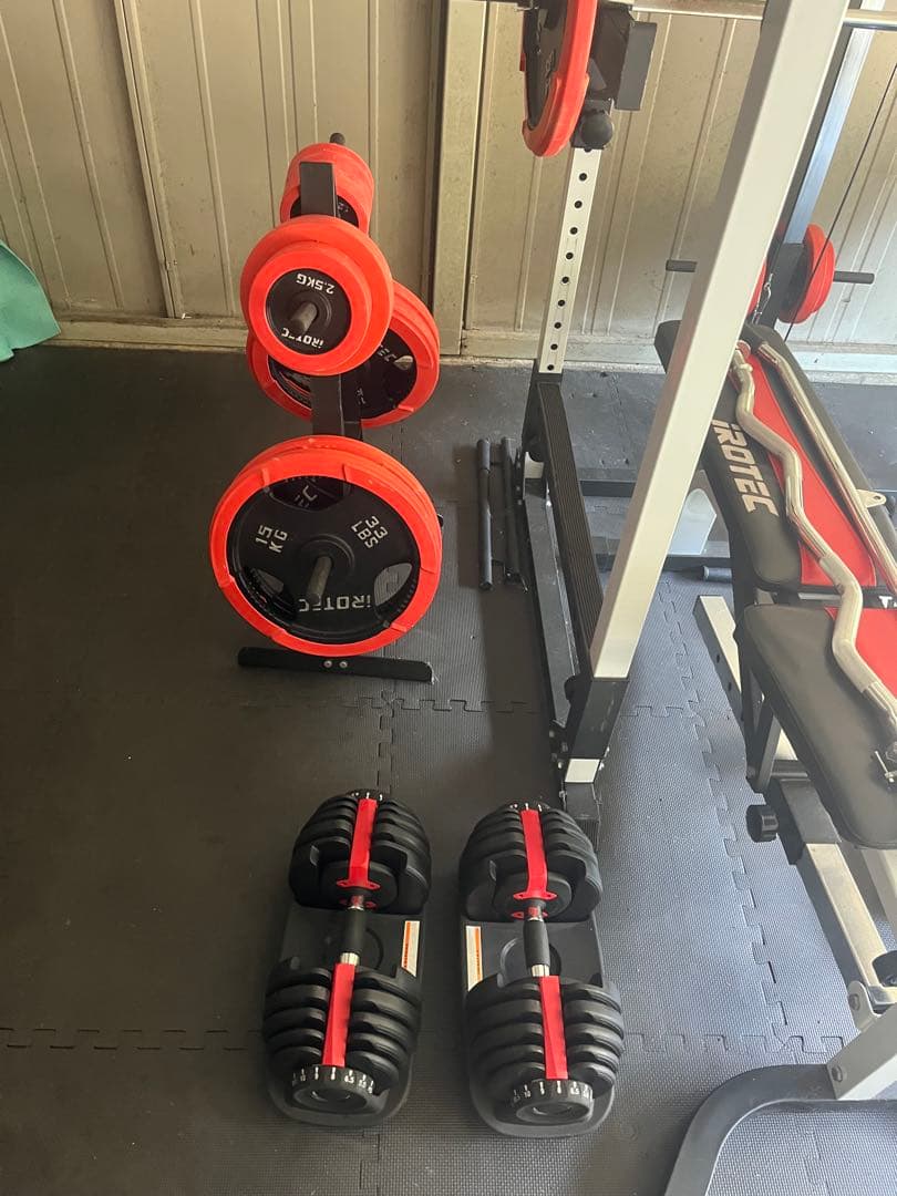 マスキュラーセット140R ラバーバーベルセット IROTECアイロテック