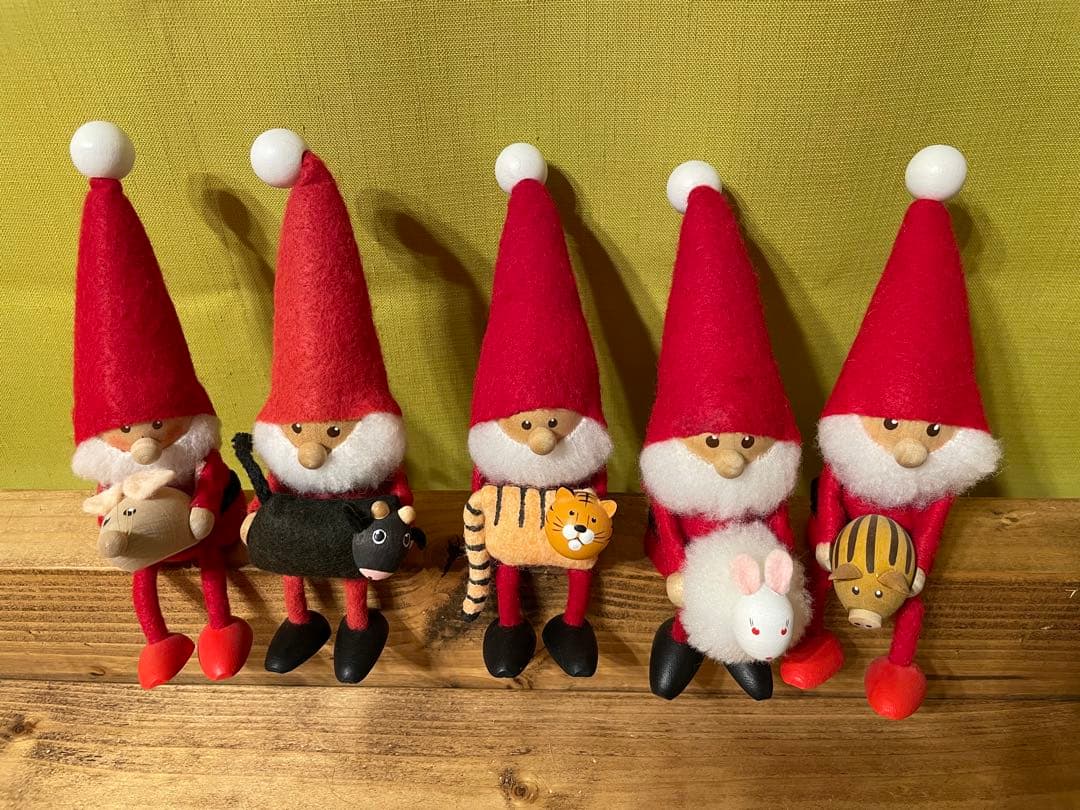 ノルディカニッセ 「干支」子・丑・寅・卯・亥 5体セット【箱なし】