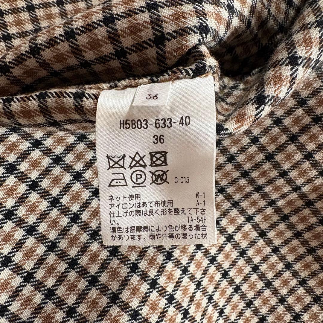 マッキントッシュ　フィロソフィー　ダブルフェイス　リバー　ノーカラー　コート