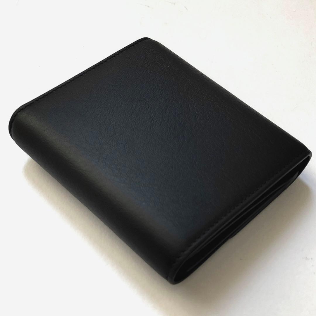 新品 SMYTHSON スマイソン ブラック 黒 コンパクト ウォレット 財布