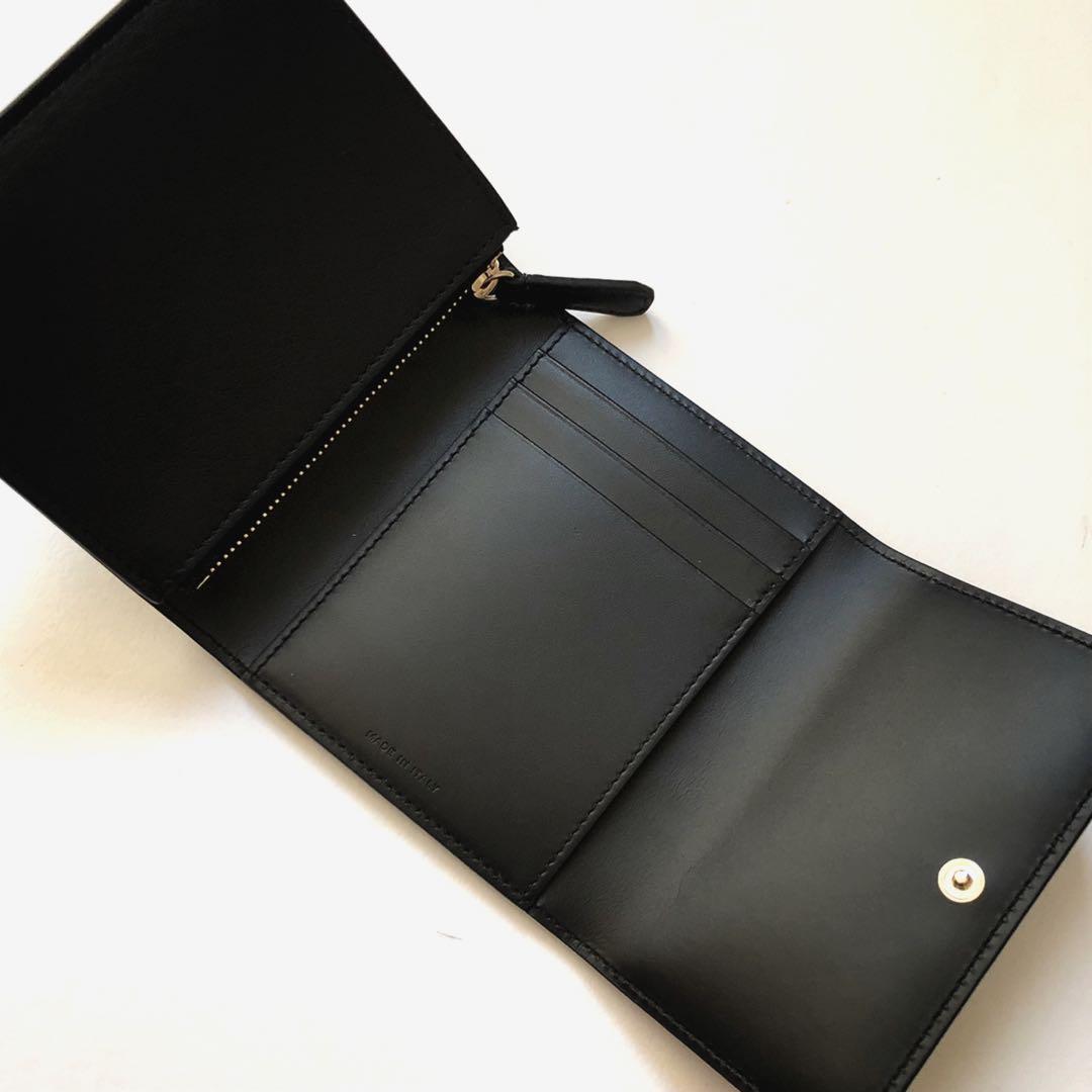 新品 SMYTHSON スマイソン ブラック 黒 コンパクト ウォレット 財布