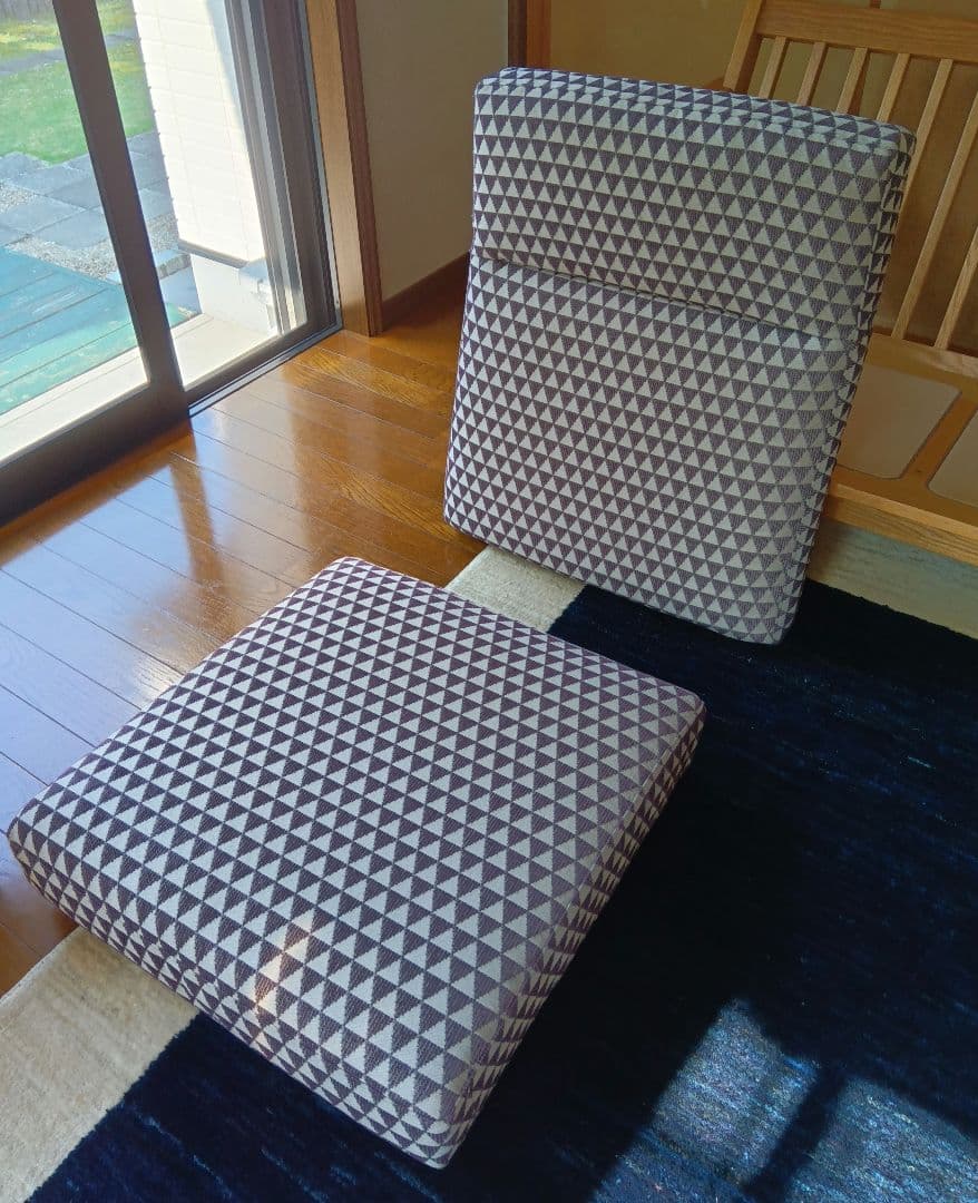 【引取限定・名古屋市】NAGANO ナガノ 3人掛ソファ＋スツー