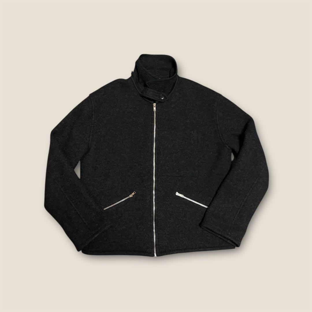 ジャケット・アウター 90s agnes b. wool stand collar blouson