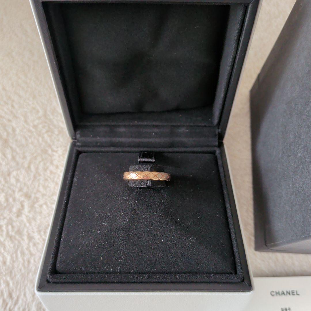 CHANEL ココクラッシュ　ミニ　リング　ベージュゴールド　サイズ50