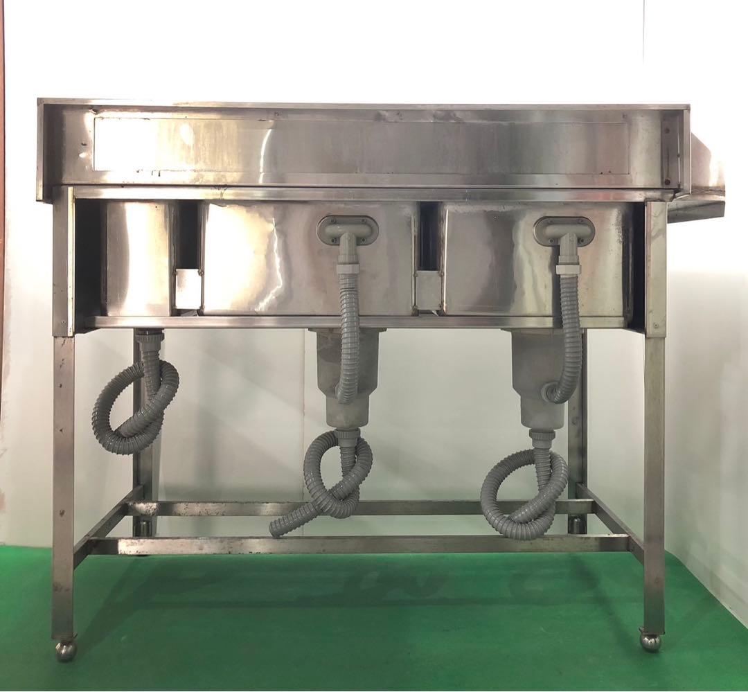 ☆地域限定送料無料☆ソイルド ニ槽　シンク　幅1300 ステンレス　業務用