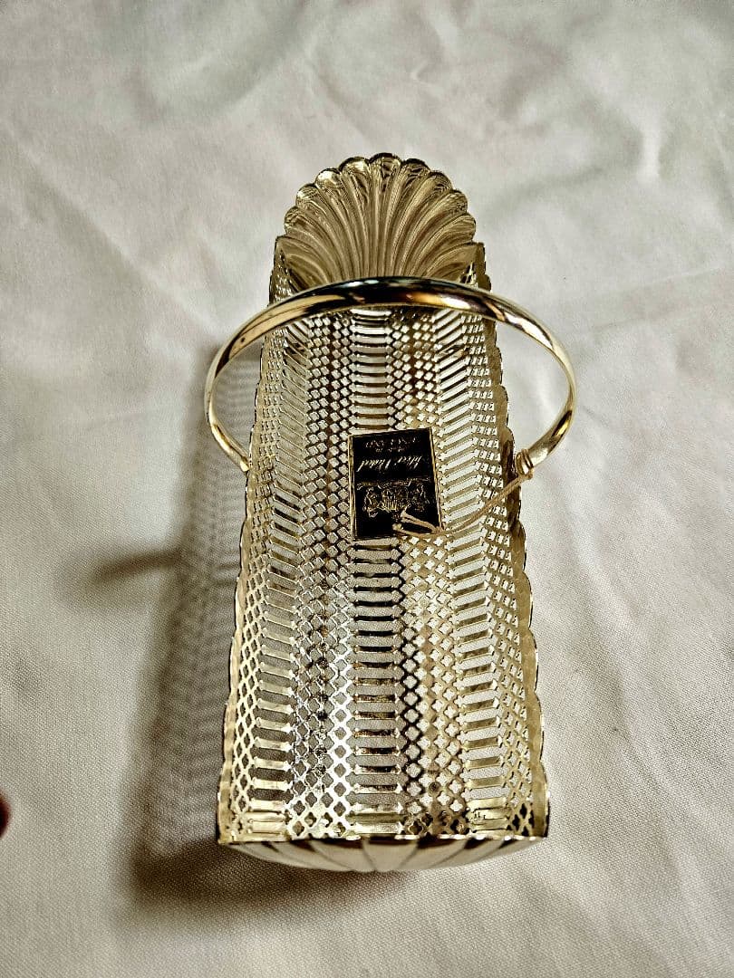 シルバープレート　 サービングバスケット マカロントレイ　ビスケットトレイ