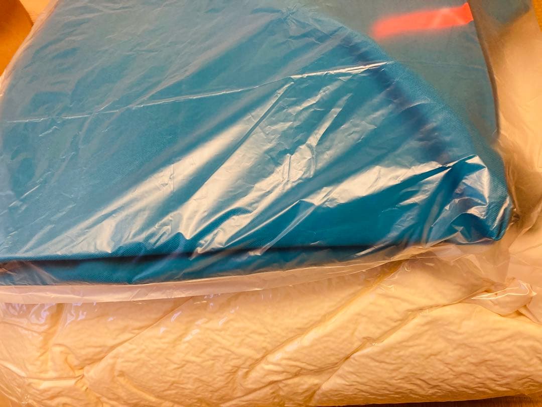 tetra CHENILLE 青 ビーズクッション【未使用に近い】※送料無料※