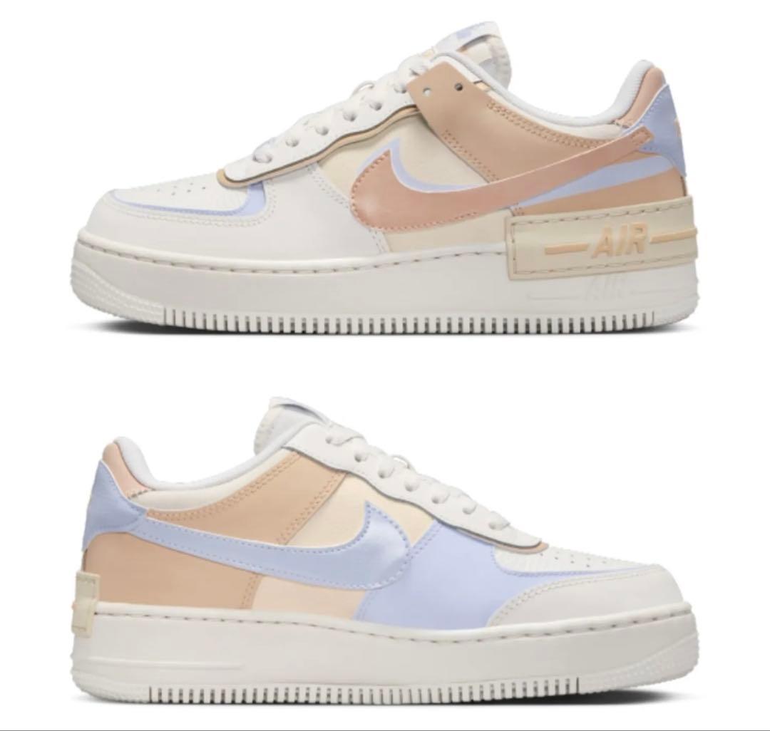 Nike Air Force 1 ホワイト/ベージュ/ブルー