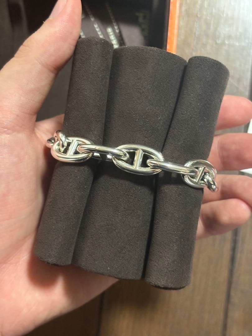 HERMES シェーヌダンクル GM 12コマ エルメス ブレスレット メンズ