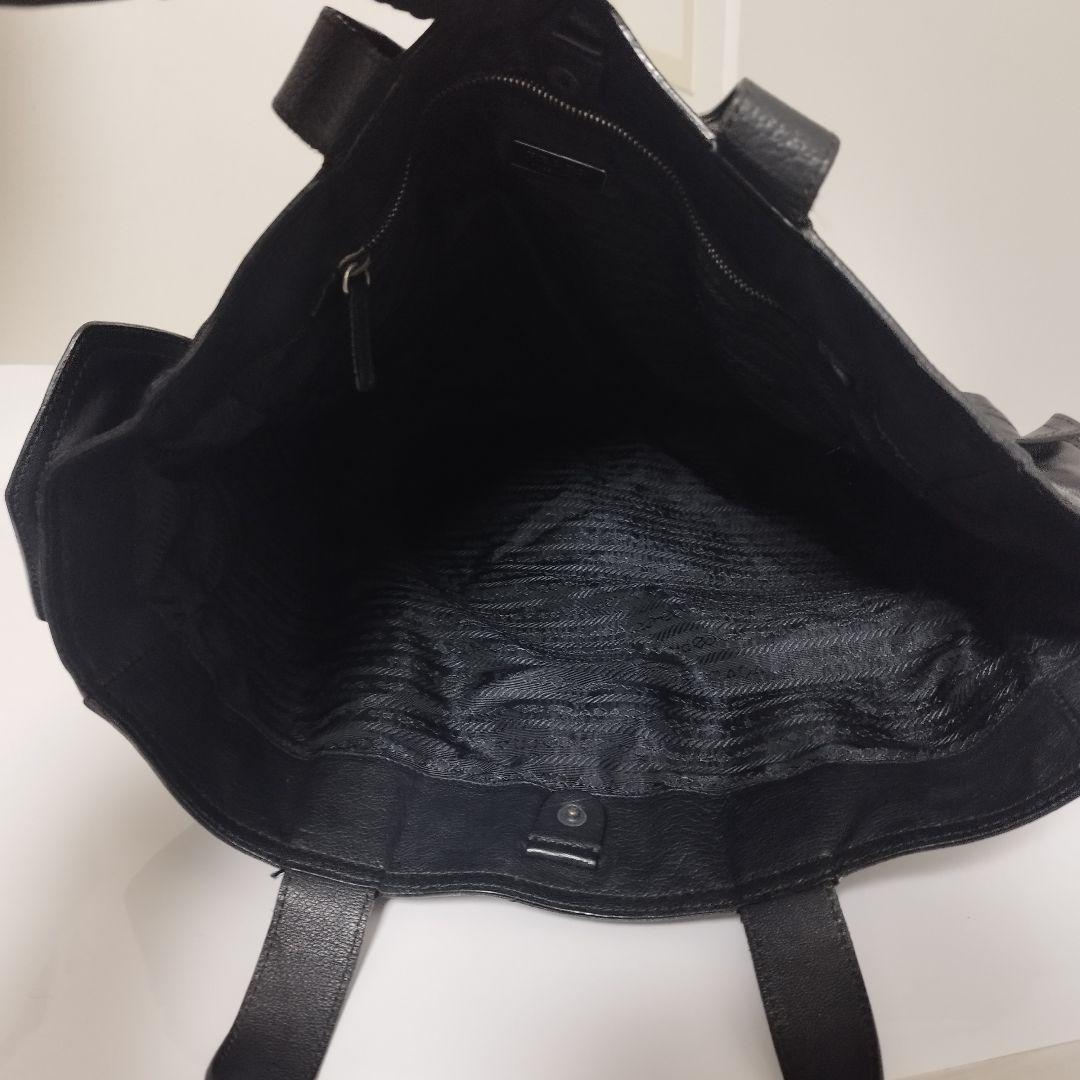 美品☆　Prada archive washed all lether bag