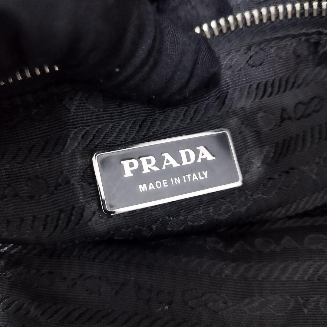 美品☆　Prada archive washed all lether bag