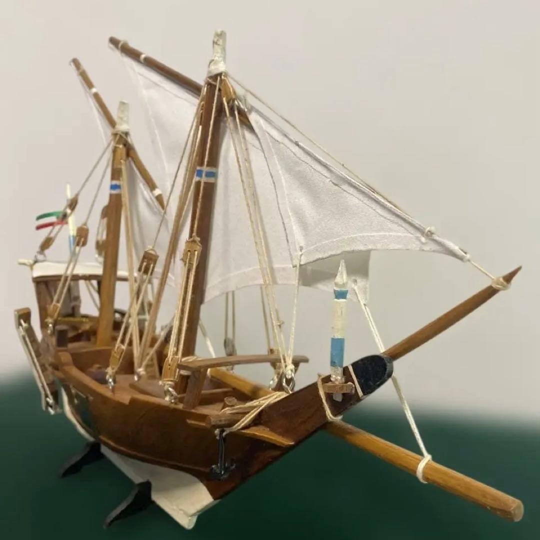クウェートのダウ船 伝統的な木造帆船 箱入り　美品