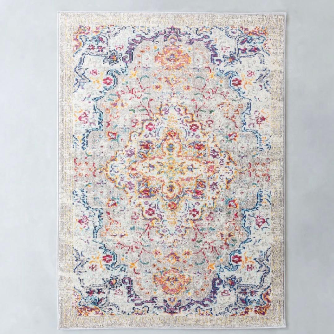 【kanademono】FloralVinesTribalRug120×170