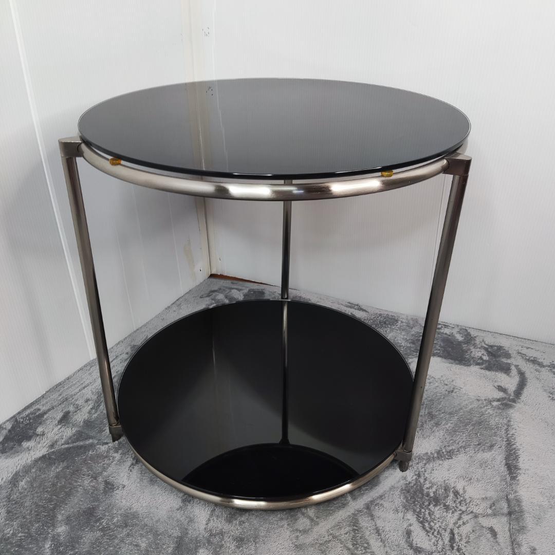 希少　IKEA STRIND キャスター無　サイドテーブル　黒