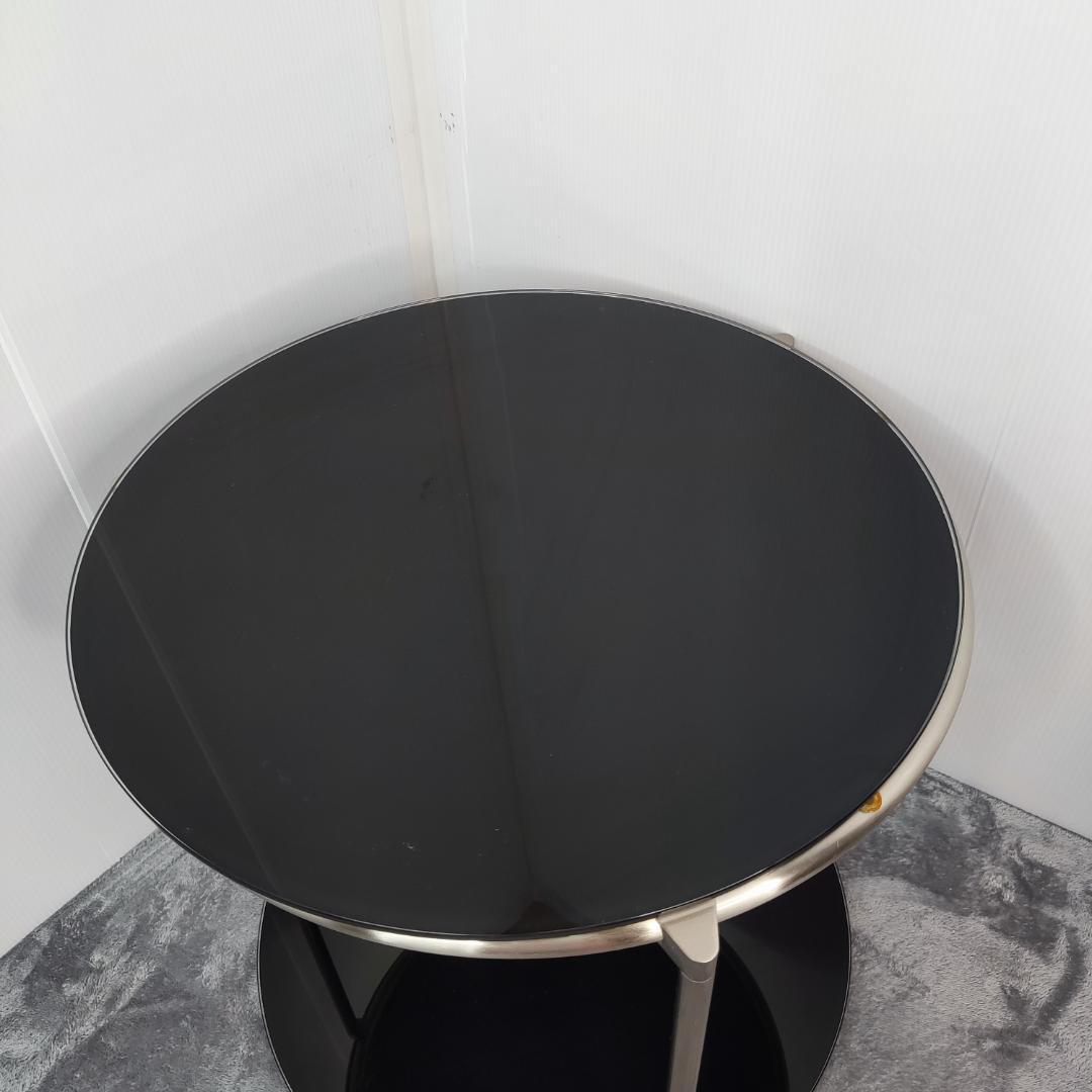 希少　IKEA STRIND キャスター無　サイドテーブル　黒