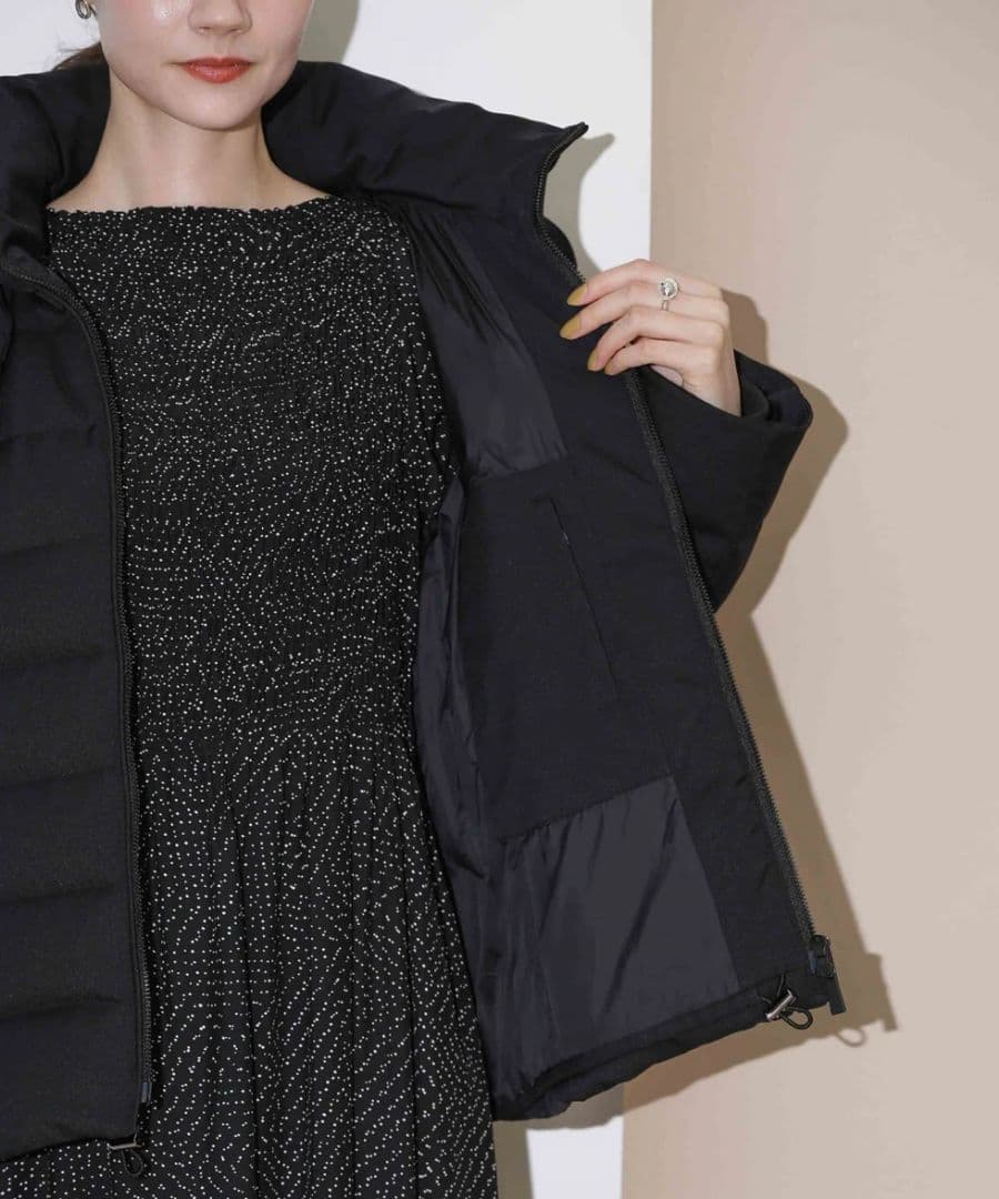 最終お値下げ❗【新品タグ付き❗】西川ダウン　サージショートダウン　ブラック Ｓ