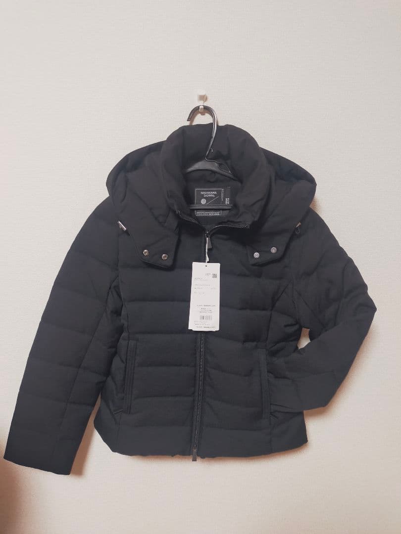 最終お値下げ❗【新品タグ付き❗】西川ダウン　サージショートダウン　ブラック Ｓ