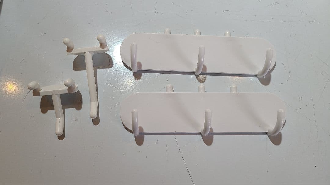 ホワイト 穴あきデザイン 収納トレイセット