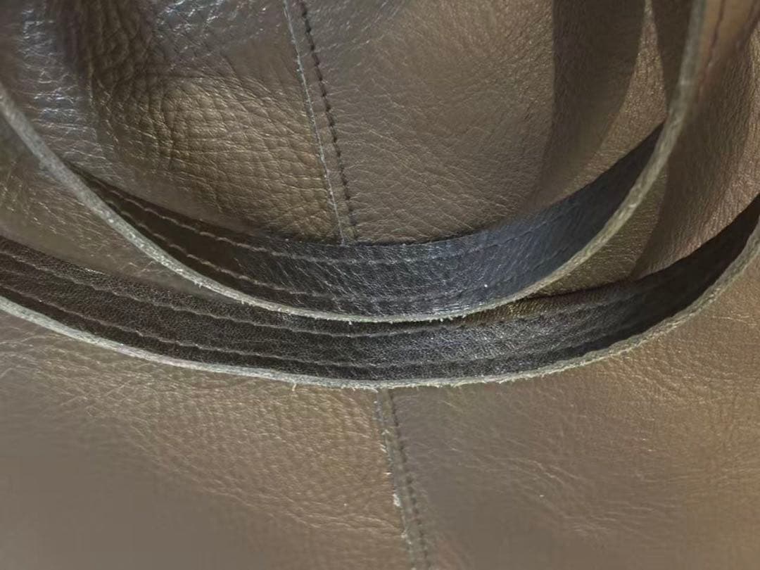 OUR 2WAYフィットトートバッグ レザー 本革ブラッ【定価2.8万】