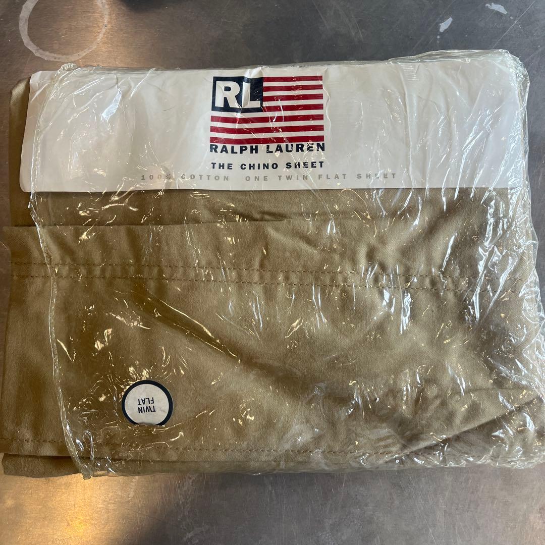 最終価格 Ralph Lauren Chino Sheet Twin Flat