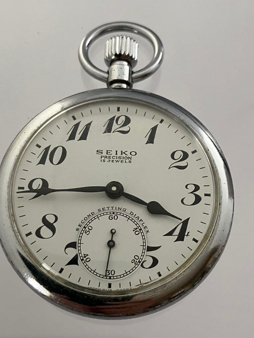 国鉄時代の懐中時計　１９セイコー　スモセコ　昭和４７年 不動品