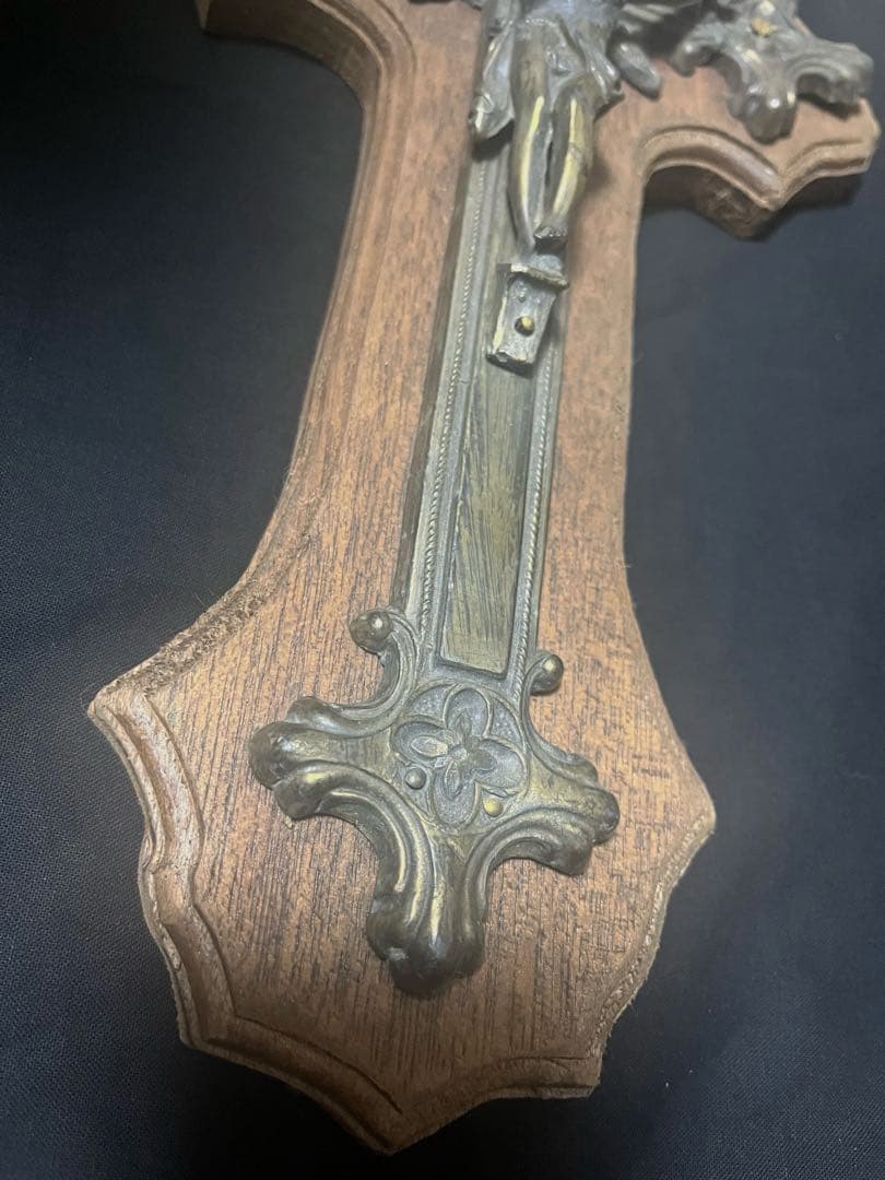 アンティーク　オブジェ　教会　宗教　十字架