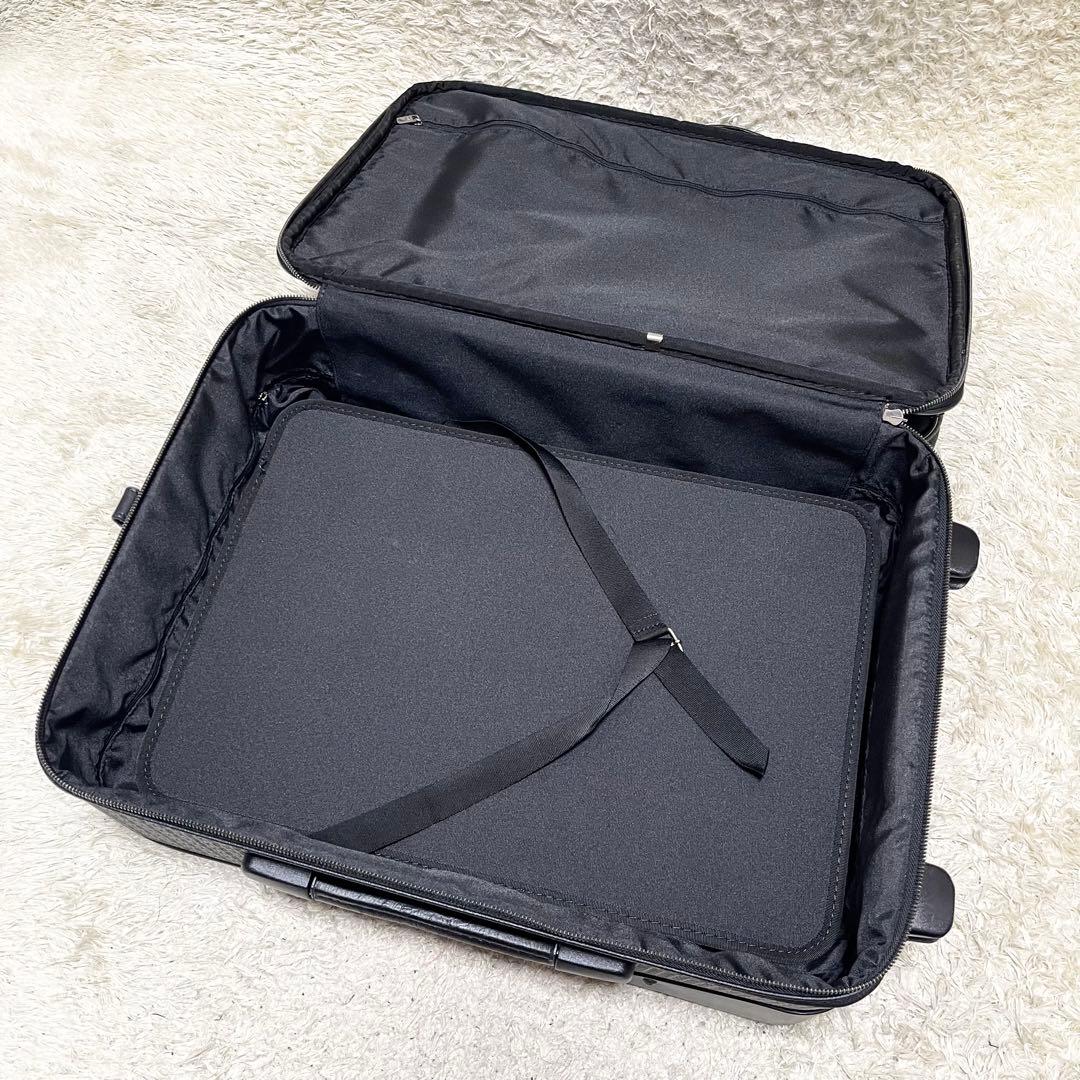 【特大容量】LOEWE キャリーケース　ビジネスバッグ　2way アナグラム　黒