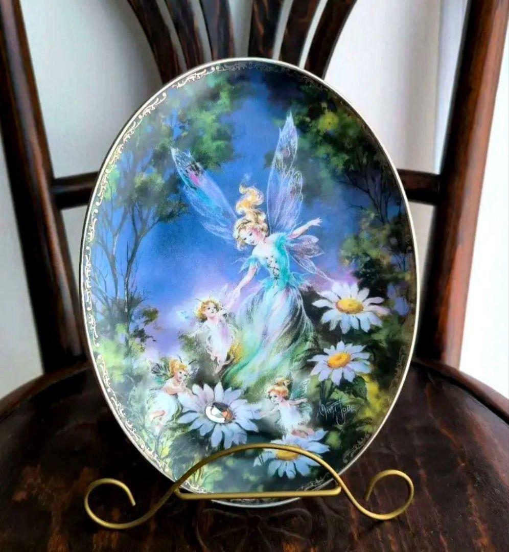 妖精 プレート フラワーフェアリー 花の妖精 陶器 飾り皿 プレート 置物