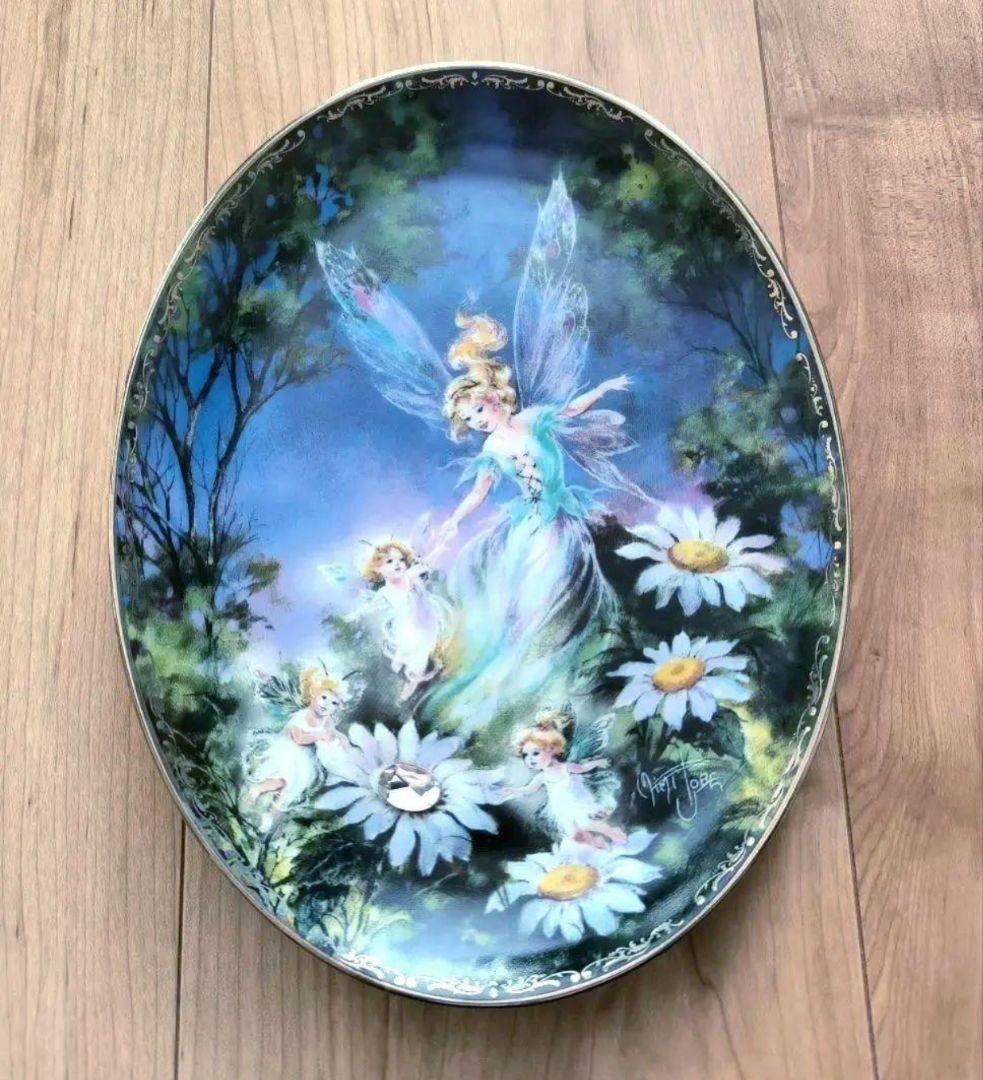 妖精 プレート フラワーフェアリー 花の妖精 陶器 飾り皿 プレート 置物