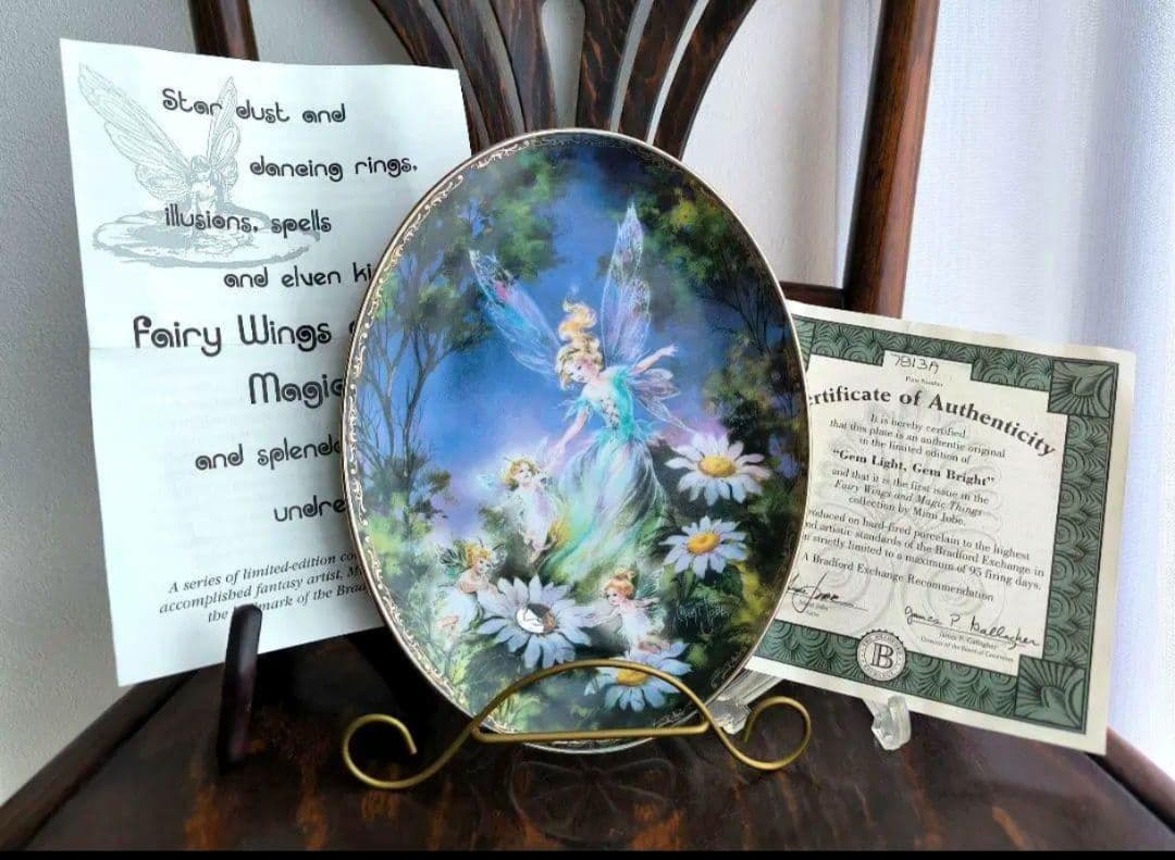 妖精 プレート フラワーフェアリー 花の妖精 陶器 飾り皿 プレート 置物