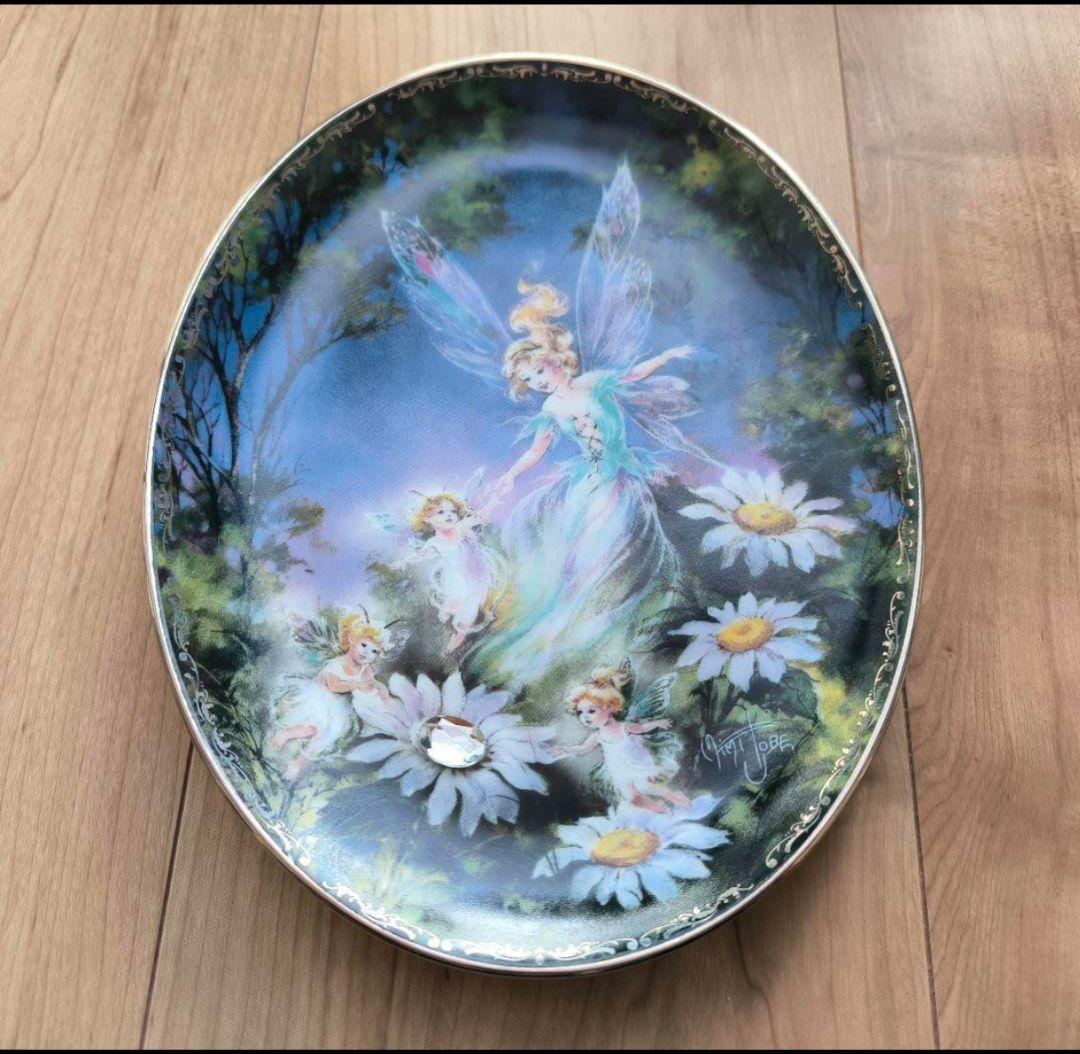 妖精 プレート フラワーフェアリー 花の妖精 陶器 飾り皿 プレート 置物