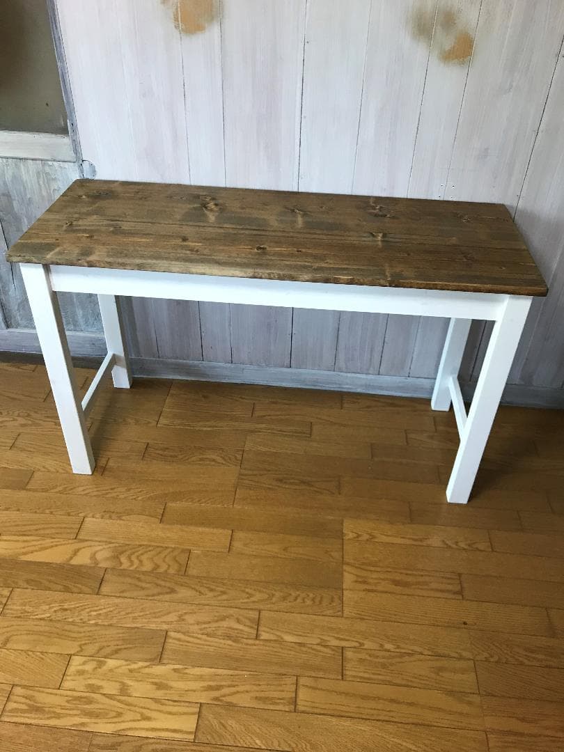 受注製作☆北欧デスク☆お洒落なツートン長机【1200】パソコン机☆