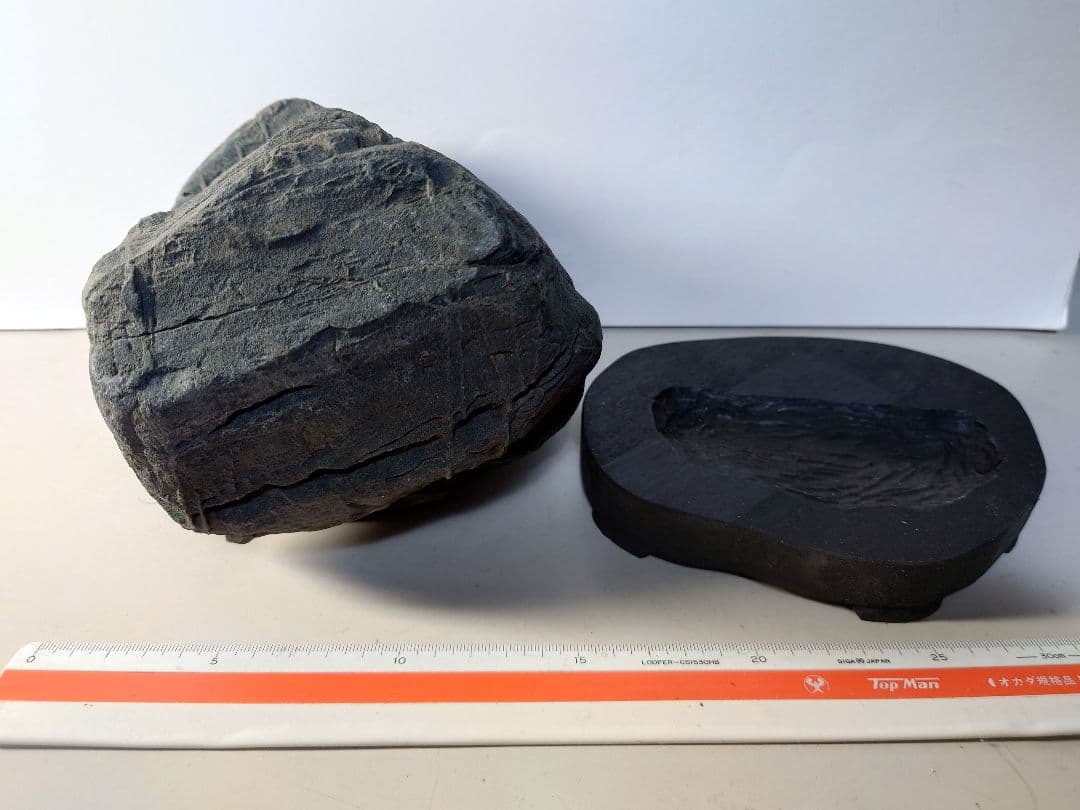 佐治川石　層状　水石 鑑賞石